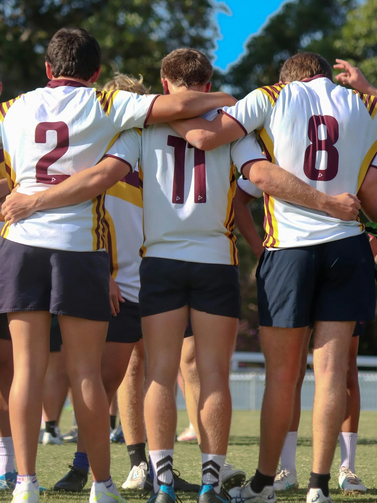 Équipe soudée pendant le team building