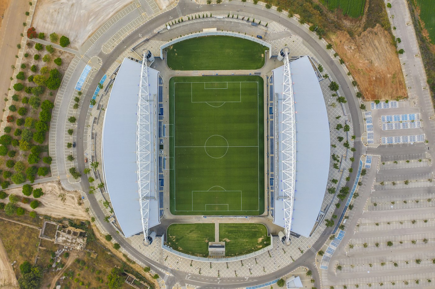 RP Sport, vue aérienne de stade